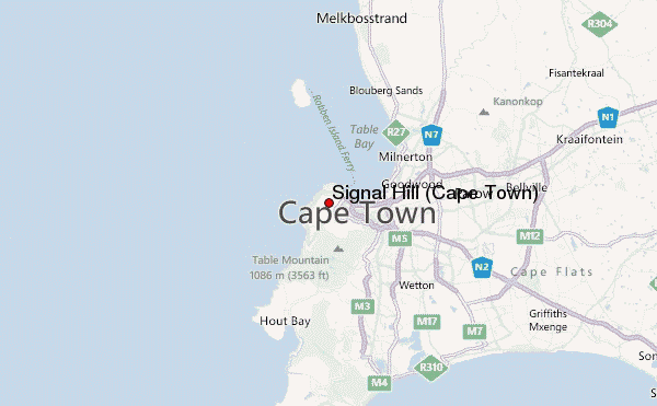 Signal Hill (Cape Town) Location Map