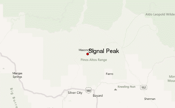 Signal Peak Location Map