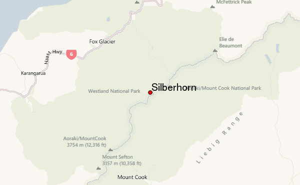 Silberhorn Location Map