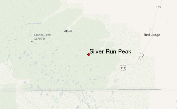 Silver Run Peak Location Map