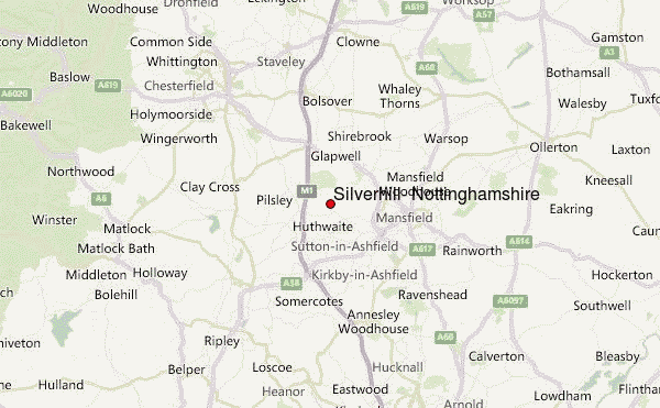 Silverhill, Nottinghamshire Location Map