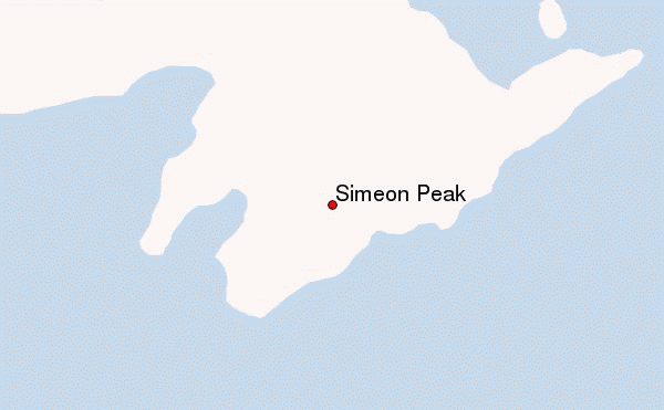 Simeon Peak Location Map