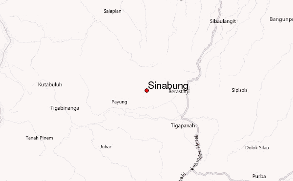 Sinabung Location Map