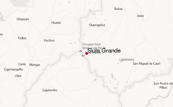 Siula Grande Location Map