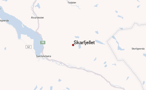 Skarfjellet Location Map