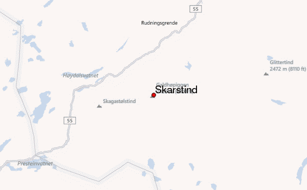 Skarstind Location Map