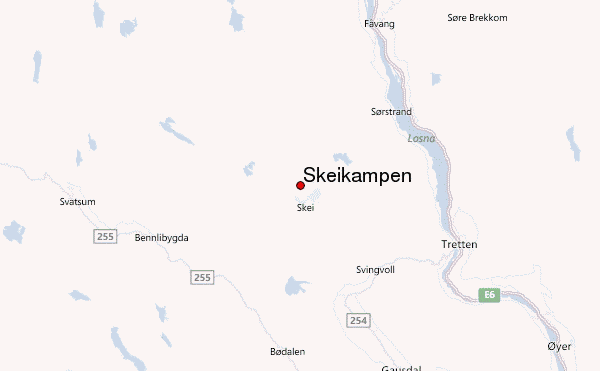 Skeikampen Location Map