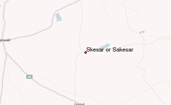 Skesar or Sakesar Location Map