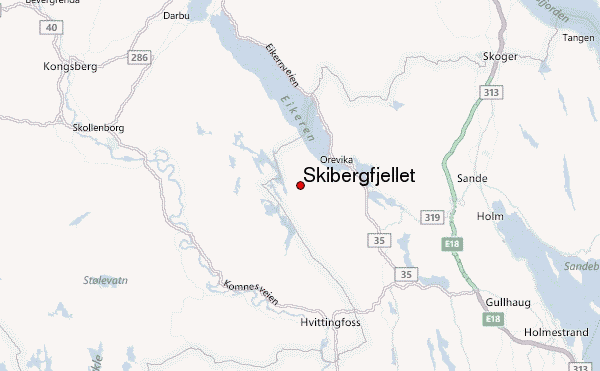 Skibergfjellet Location Map