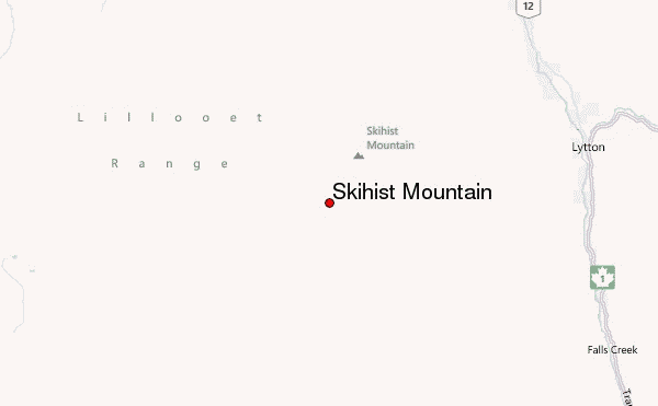 Skihist Mountain Location Map