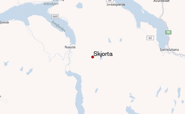 Skjorta Location Map