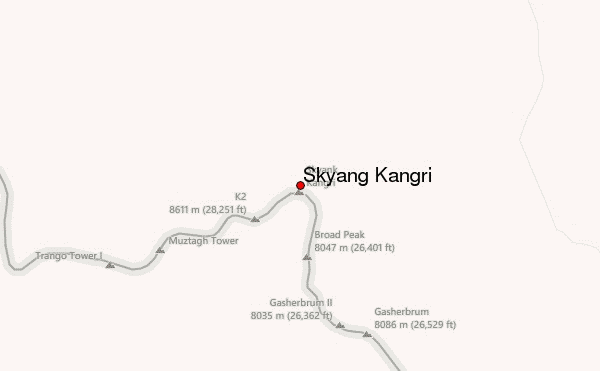 Skyang Kangri Location Map