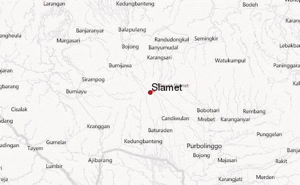Slamet Location Map