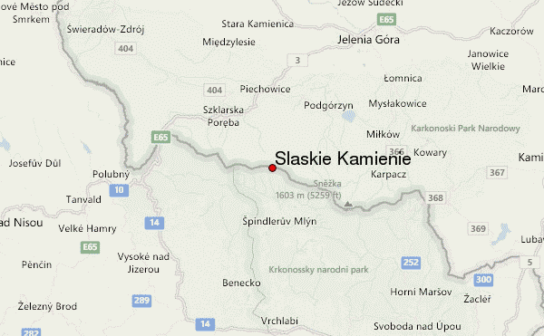 Śląskie Kamienie Location Map