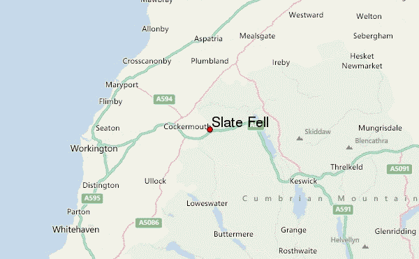 Slate Fell Location Map