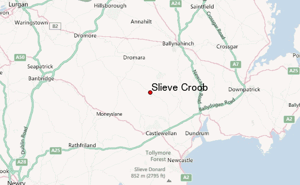 Slieve Croob Location Map