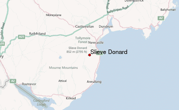 Slieve Donard Location Map
