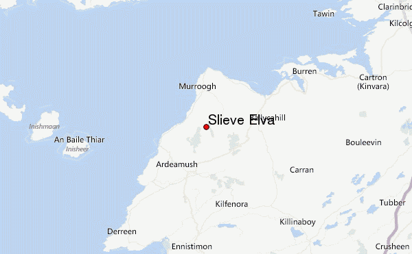 Slieve Elva Location Map