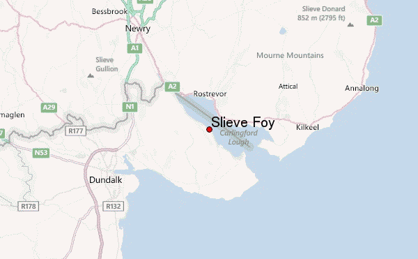 Slieve Foy Location Map