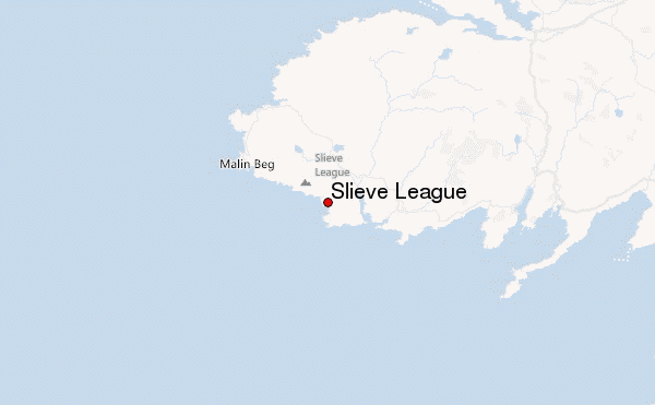 Slieve League Location Map