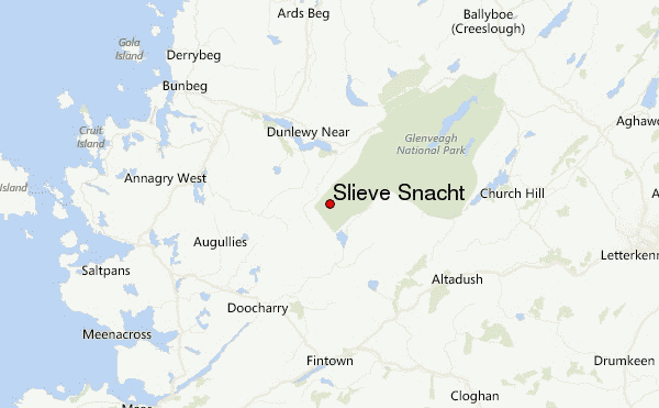 Slieve Snacht Location Map