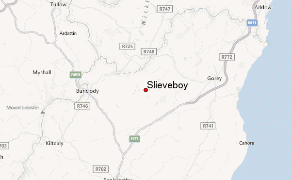Slieveboy Location Map