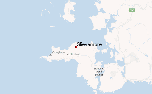 Slievemore Location Map