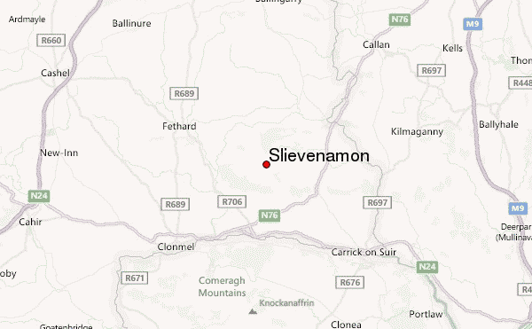 Slievenamon Location Map