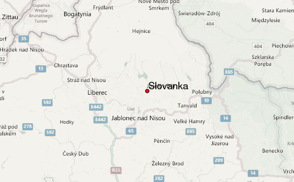 Slovanka Location Map