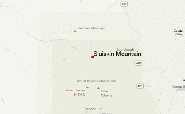 Sluiskin Mountain Location Map