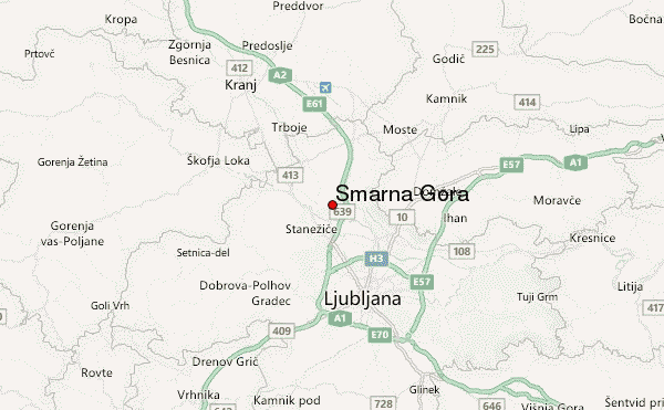 Šmarna Gora Location Map
