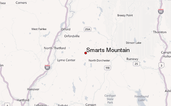 Smarts Mountain Location Map