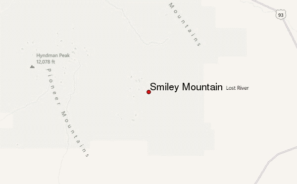 Smiley Mountain Location Map