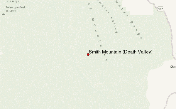 Smith Mountain (Death Valley) Location Map