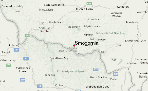 Smogornia Location Map