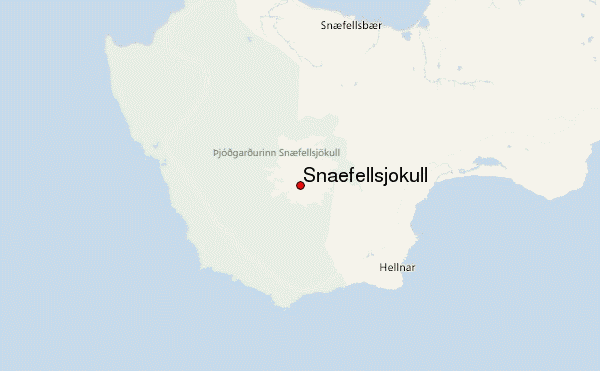 Snaefellsjokull Location Map