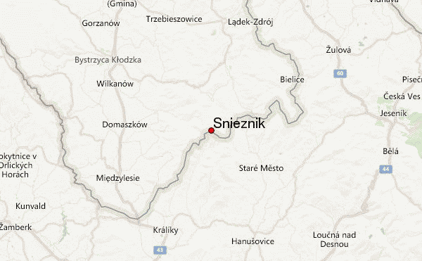 Snieznik Location Map