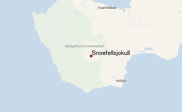 Snæfellsjökull Location Map