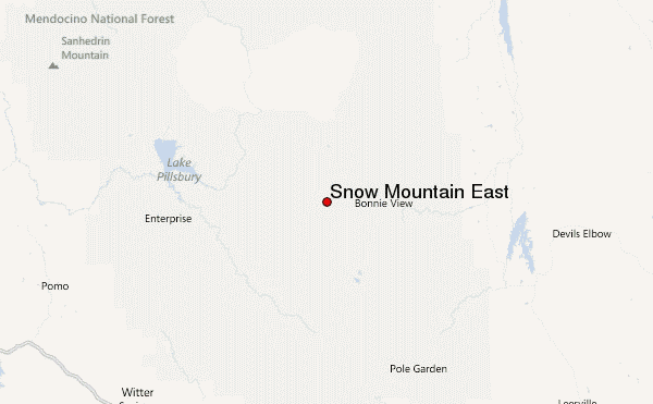 Snow Mountain East Location Map