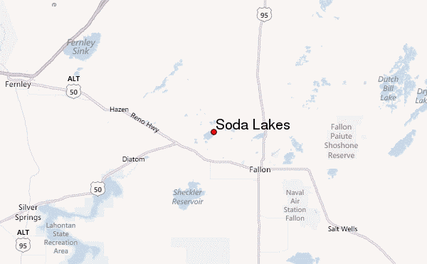Soda Lakes Location Map