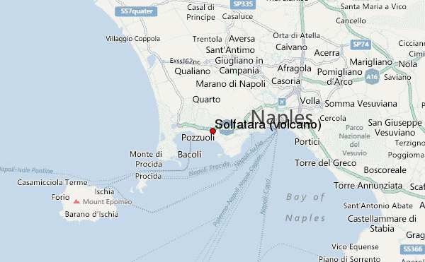 Solfatara (volcano) Location Map