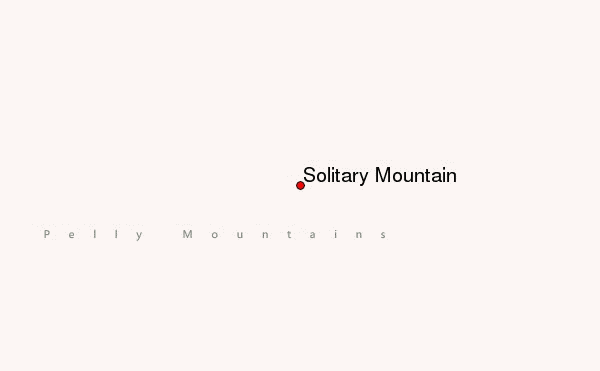 Solitary Mountain Location Map