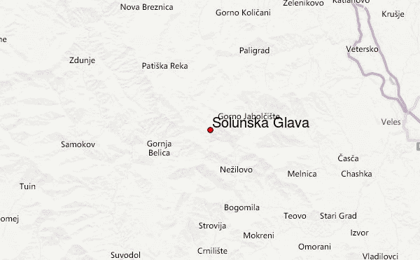 Solunska Glava Location Map