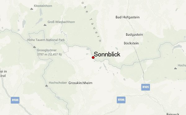 Sonnblick Location Map