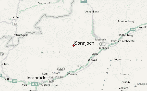 Sonnjoch Location Map