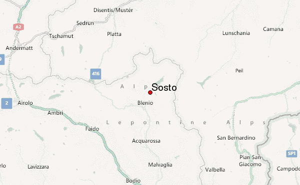 Sosto Location Map