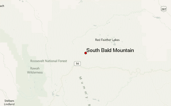 South Bald Mountain Location Map