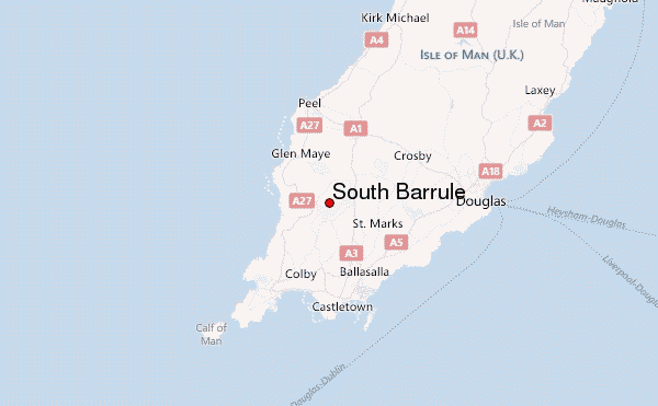 South Barrule Location Map
