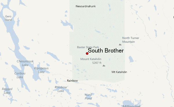 South Brother Location Map