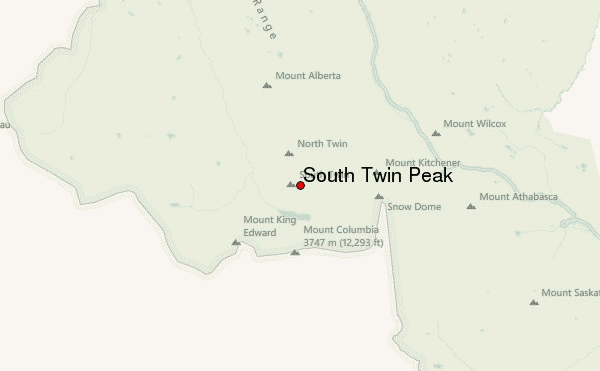 South Twin Peak Location Map